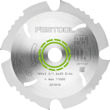 Festool Diamant-Sägeblatt 160x2,2x20 DIA4 - 201910