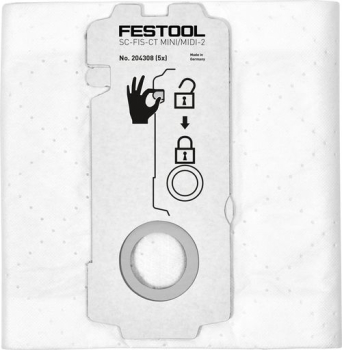 Festool SELFCLEAN Filtersack SC-FIS-CT MINI/MIDI-2/5/CT15 5 Stk. - 204308